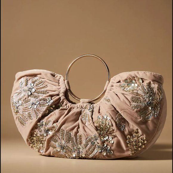 Anthropologie Handbags - ANTHROPOLOGIE | By Anthropologie: Embellished Floral Satchel